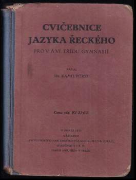 Cvičebnice jazyka řeckého pro V. a VI. třídu gymnasií