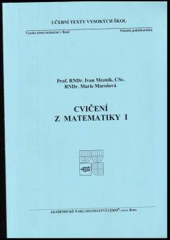Cvičení z matematiky I