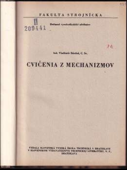 Vladimír Bárdoš: Cvičenia z mechanizmov