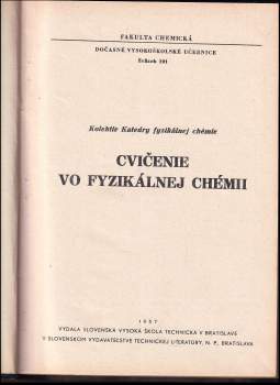 Cvičenie vo fyzikálnej chémii