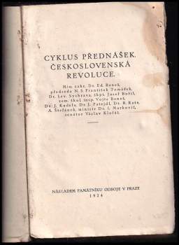 Edvard Beneš: Cyklus přednášek