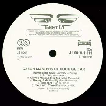 Various: Czech Masters Of Rock Guitar / Čeští Mistři Rockové Kytary