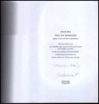 Zdeněk Mézl: Óda na marnost