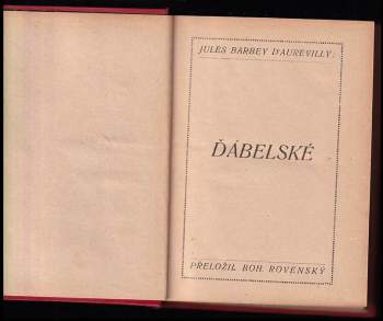 Jules Amédée Barbey d'Aurevilly: Ďábelské
