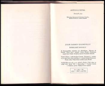 Jules Amédée Barbey d'Aurevilly: Ďábelské novely