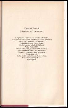 Frederick Forsyth: Ďáblova alternativa