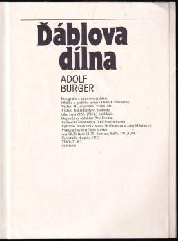 Adolf Burger: Ďáblova dílna