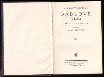 Fedor Michajlovič Dostojevskij: Ďáblové (Běsi)