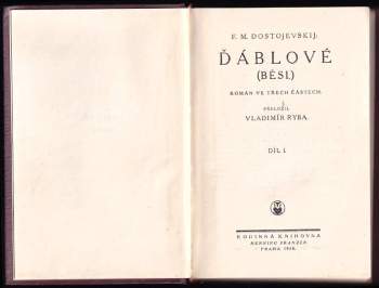 Fedor Michajlovič Dostojevskij: Ďáblové (Běsi)