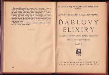 Ernst T. A Hoffmann: Ďáblovy elixíry