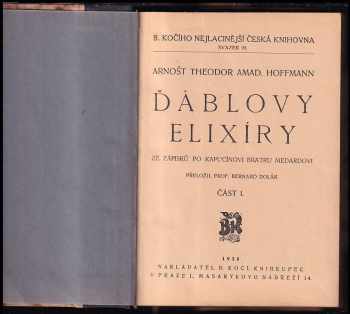 Ernst T. A Hoffmann: Ďáblovy elixíry