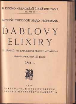Ernst T. A Hoffmann: Ďáblovy elixíry
