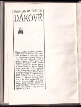 Hadrian Daicoviciu: Dákové