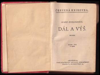 Marie Kyzlinková: Dál a výš