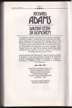 Richard Adams: Daleká cesta za domovem