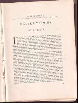 Hubert Slouka: Daleké vesmíry a naše země