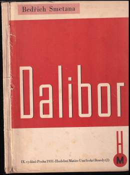 Dalibor : opera ve třech jednáních
