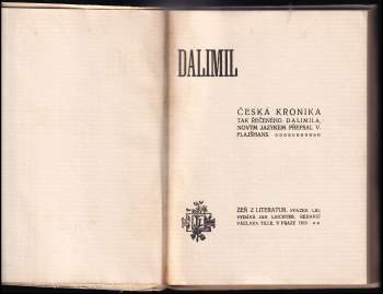 Dalimil: Dalimilova kronika