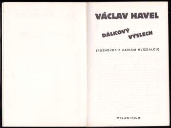 Václav Havel: Dálkový výslech