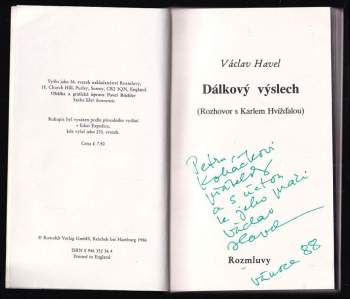 Václav Havel: Dálkový výslech
