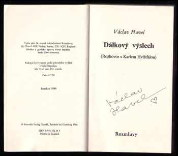 Václav Havel: Dálkový výslech