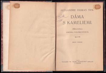 Alexandre Dumas: Dáma s kameliemi