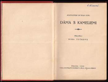 Alexandre Dumas: Dáma s kameliemi