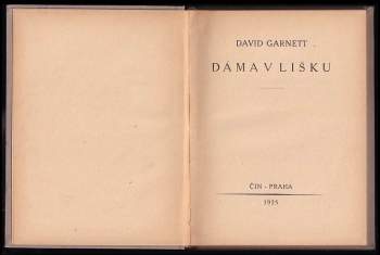 David Garnett: Dáma v lišku