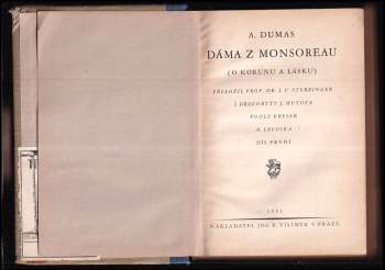 Alexandre Dumas: Dáma z Monsoreau