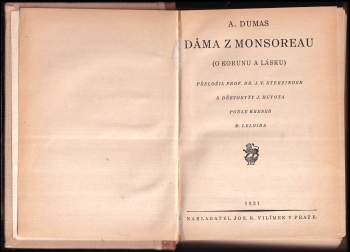 Alexandre Dumas: Dáma z Monsoreau