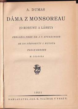 Alexandre Dumas: Dáma z Monsoreau
