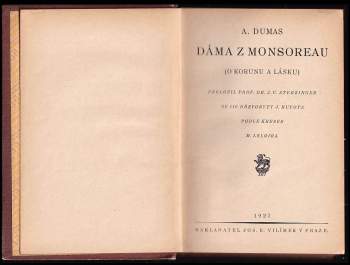 Alexandre Dumas: Dáma z Monsoreau