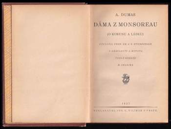 Alexandre Dumas: Dáma z Monsoreau