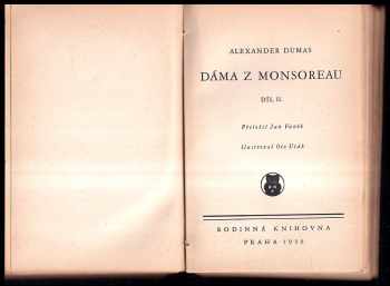 Alexandre Dumas: Dáma z Monsoreau