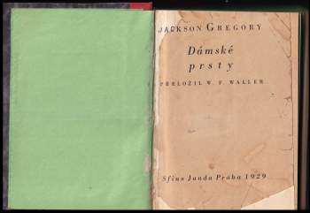 Jackson Gregory: Dámské prsty