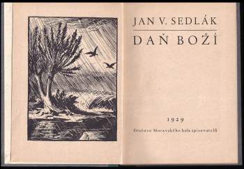 Jan Vojtěch Sedlák: Daň Boží