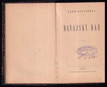Egon Hostovský: Danajský dar