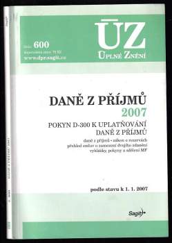 Daně z příjmů 2007