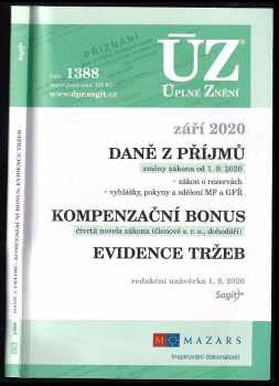 Daně z příjmů ; Kompenzační bonus ; Evidence tržeb [ÚZ 2020 č. 1388]