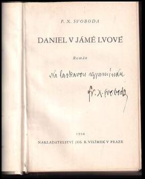 F. X Svoboda: Daniel v jámě lvové