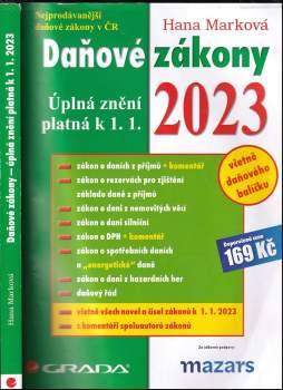 Hana Marková: Daňové zákony 2023
