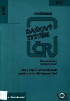 Alena Vančurová: Daňový systém ČR