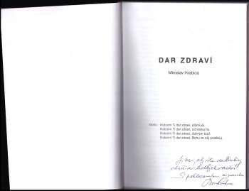 Miroslav Hrabica: Dar zdraví