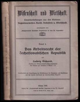 Das Arbeitsrecht der Cechoslovakischen Republik - Band 4
