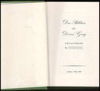 Das Bildnis des Dorian Gray