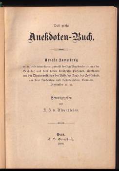 Das Grosse Anekdoten-Buch