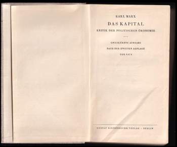 Karl Marx: Das Kapital