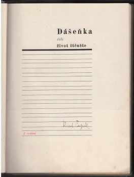 Karel Čapek: Dášeňka, čili, Život štěněte