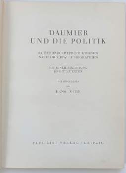 Hans Rothe: Daumier und die Politik