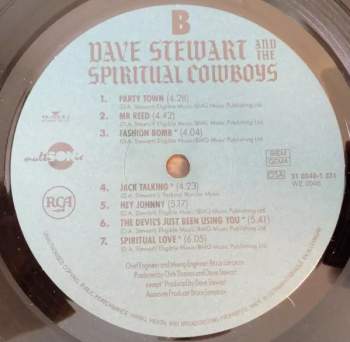 Dave Stewart And The Spiritual Cowboys: Dave Stewart And The Spiritual Cowboys (MULTISONIC)
